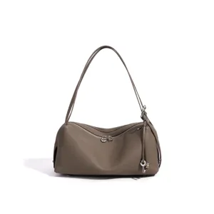 Echte Leder Umhängetasche minimalistische Pendler Handtasche stilvolle Herbst Winter Tasche.