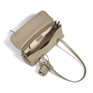 Klassische Leder Umhaengetasche Damen Shopper Handtasche elegant alltag minimalistisches Design