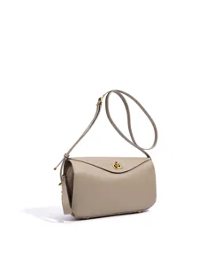 Sac bandoulière minimaliste en cuir haut de gamme pour femme, élégant et pratique.