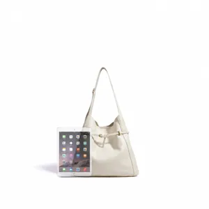 Minimalistische Ledertasche, große Hobo-Shopper-Tasche für Alltag, Büro und elegante Anlässe.