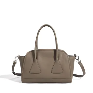 Grand sac à bandoulière en cuir Boston bag design minimaliste élégant sac fourre-tout