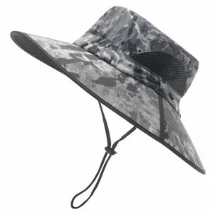 Unisex Waterproof Camouflage Bucket Hat Wide Brim UV Protection Sun Hat Foldable Outdoor Fishing Hat For Adults