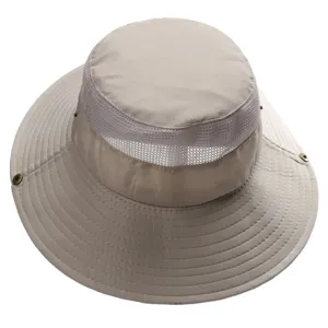 Chapeau de soleil à large bord pour hommes et femmes, casquette de randonnée séchage rapide.