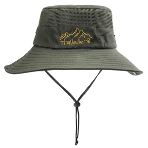 Chapeau de Soleil Exterieur Homme Femme Bob Large Randonnee Sechage Rapide Respirant