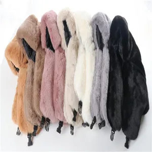 Winter faux fur ushanka hat with ear flaps, thick warm windproof bomber hat for men and women.