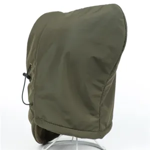 Outdoor windproof thermal cycling hood warm fleece snow cap with adjustable drawstring design.