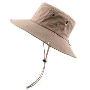 Outdoor sun protection bucket hat for men and women quick dry waterproof hiking casual sun cap
