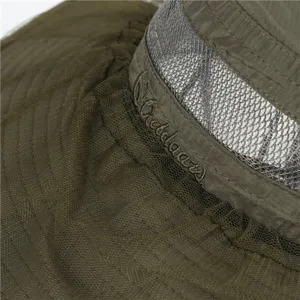 Outdoor tactical mosquito hat mesh detail summer sun protection quick drying fishing cap