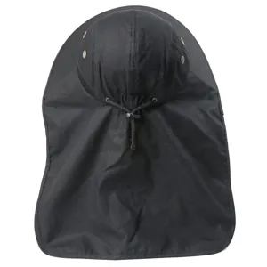 Outdoor sun protection hat with neck flap, UV blocking fishing cap for hiking and camping.