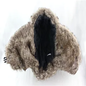 Winter Kunstfell Bombermuetze winddichte Ohrenklappen Ushanka muetze fuer outdoor Kaelte