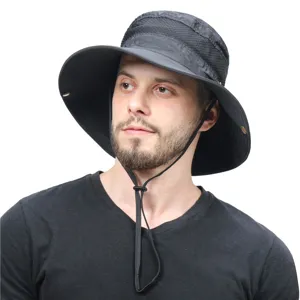 Unisex Υπαίθριο Αντιλιακό Καπέλο Ψαρέματος από Πολυεστέρα Γρήγορο Στέγνωμα Αναπνεύσιμο Διχτυωτό
