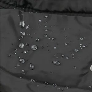 Waterproof fabric detail shot for winter outdoor windproof warm hat, excellent water repellent.