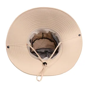 Breitkrempiger Sonnenhut fur Outdoor Wandern, schnelltrocknender Eimerhut mit Netzfutter.