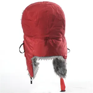 Winter thermal ushanka bomber hat windproof thick earflap cap for outdoor cold weather wear