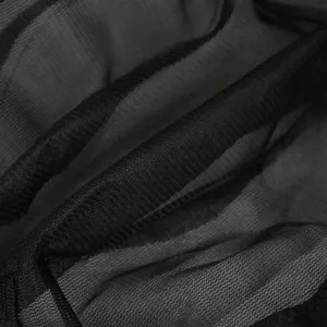 Breathable black mesh fabric detail of summer outdoor sun hat for men fishing hiking.