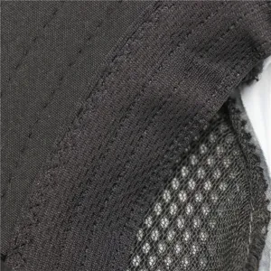 Detailed view of the breathable mesh lining and fine stitching on the black sun hat.