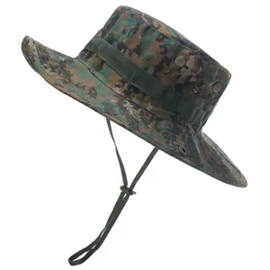 Men Women Digital Camo Boonie Hat Outdoor Hiking Sun Protection Fishing Cap Bucket Hat