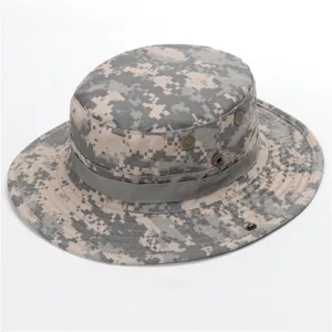 Unisex digital camo boonie hat outdoor hiking sun protection fishing cap cotton hat
