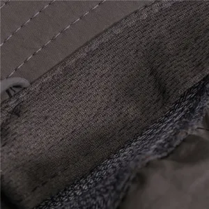 Detailed view of the outdoor hat inner breathable mesh band, fine stitching and durable fabric.