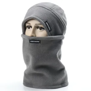 Winter thick fleece balaclava windproof thermal ski cap warm outdoor face mask for adults