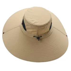 Oversized brim sun hat breathable bucket hat outdoor beach hat for men and women summer