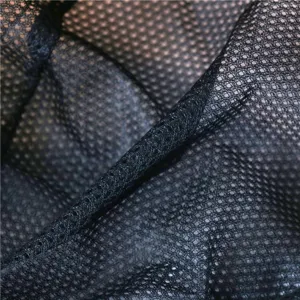 Black breathable mesh fabric detail, perfect for outdoor sun hats and hiking caps.