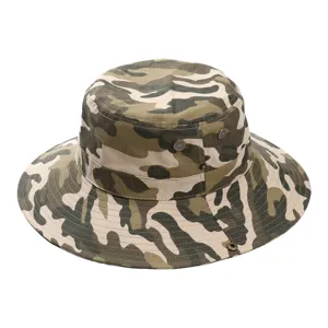 Men's camouflage bucket hat outdoor fishing hiking sun protection sun hat summer cap