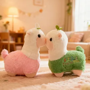 Cute Musical Lamb Plush Toy Stuffed Animal Soft Plush Doll With Embroidery Music Notes For Kids Party Gift