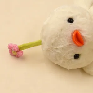 Cute sprout chick plush toy, soft stuffed animal doll for kids desk decor, lovely birthday gift.