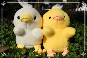 Cute plush duck toy soft chick doll stuffed animal fluffy companion for kids and home decor