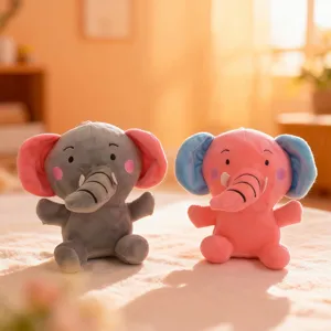 Cute plush elephant soft toy stuffed animal claw machine doll for kids gift wedding party.