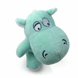 Cute green hippo plush toy soft stuffed animal doll claw machine gift cute stuffed toy decoration