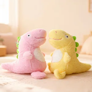 Cute cartoon dinosaur plush toys, soft stuffed animal doll for kids gift and claw machine.