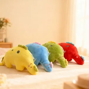 Cute cartoon dinosaur plush toy stuffed animal soft doll with suction cup for car or home decor