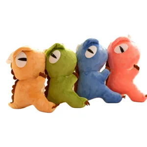 7 inch claw machine plush toy big eye dinosaur doll cute soft stuffed animal toy for kids