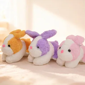 Cute cartoon plush bunny doll soft stuffed animal toy for kids gift home decor 3pcs set