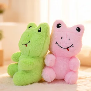 Lindo peluche de rana muñeco de peluche animal juguete suave para niños vista principal