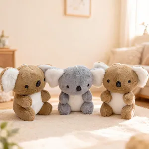 Cute koala plush toys set, soft stuffed animal dolls for kids gifts and cozy home decor.