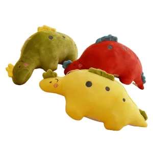 Cute cartoon dinosaur soft plush toy pillow stuffed doll for kids gift collection