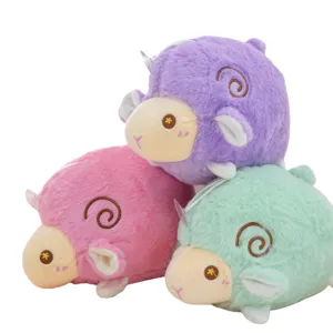 Cute cartoon plush sheep doll toy, soft stuffed animal toy for kids home decor.