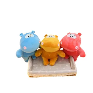 Cute hippo stuffed animal plush toy doll, soft stretch fabric, wonderful gift for kids and friends.