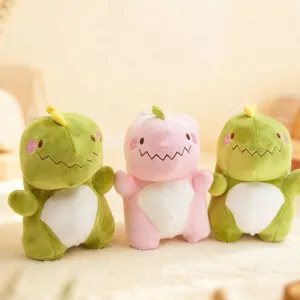 Cute cartoon soft plush dinosaur toy, stretchy stuffed animal doll for kids and gifts.