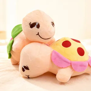 Plush Turtle Toy Colorful Stuffed Animal Cute Turtle Doll Soft PP Cotton Toy Claw Machine Doll Kids Gift