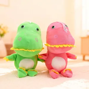 Cute 7-inch dinosaur plush toys set, soft stuffed tyrannosaurus dolls for kids gifts and party.