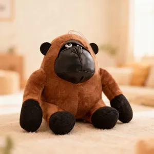 Cute plush gorilla toy soft stuffed animal doll for kids gift home decor 7 inch size
