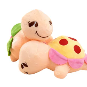 Cute colorful turtle plush toy, soft stuffed animal doll for kids gift, claw machine prize.