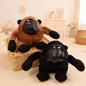 Cute plush gorilla toy stuffed animal soft doll claw machine gift wholesale home decor child