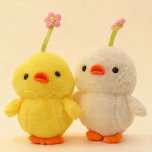 Cute sprout duck plush toy stuffed animal doll soft desktop companion gift for kids and girls.