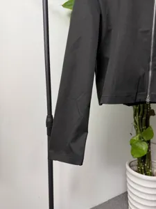 Andriko mavro konto casual zaketa me fermouar regular fit makry maniaki omorfo