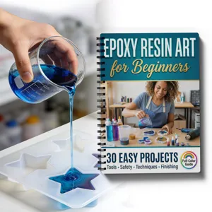 Manuale e taccuino d'arte in resina epossidica per principianti con 30 progetti facili.